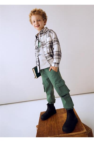 Mayoral Erkek Çocuk Kargo Cepli Jogger Pantolon Yeşil