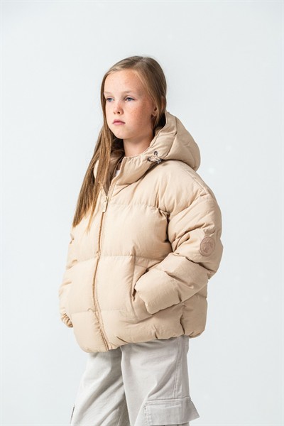 G-Serko Kız Kaban Kısa Bej 13-15 Yaş