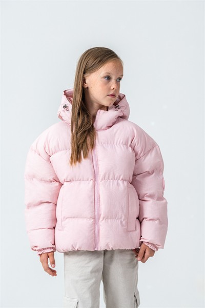 G-Serko Kız Kaban Kısa Pembe 6 Yaş