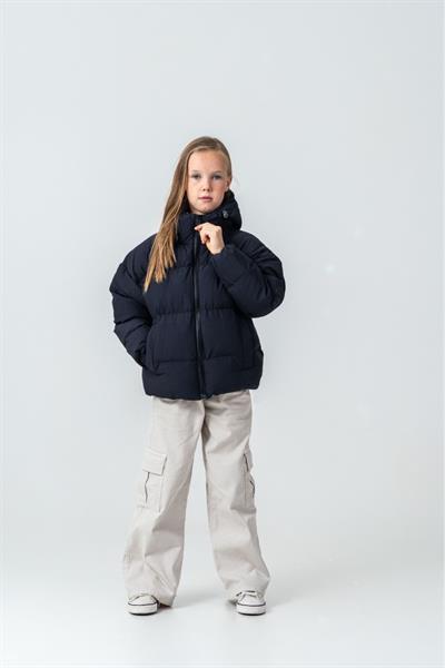 G-Serko Kız Çocuk Kısa Kaban Siyah