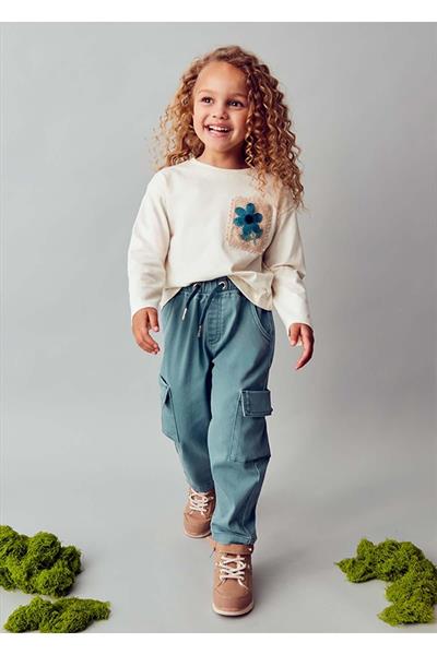 Mayoral Kız Çocuk Kargo Cep Pantolon Yeşil