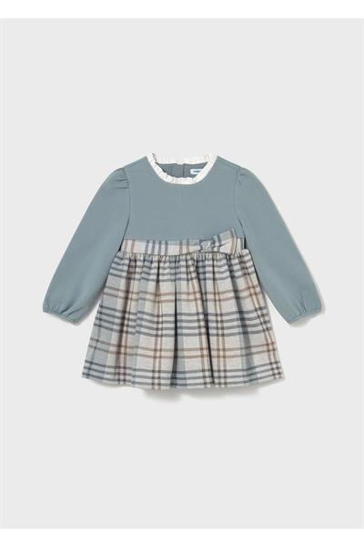 Mayoral 1-4 Yaş Kız Çocuk Ekose Elbise Mavi