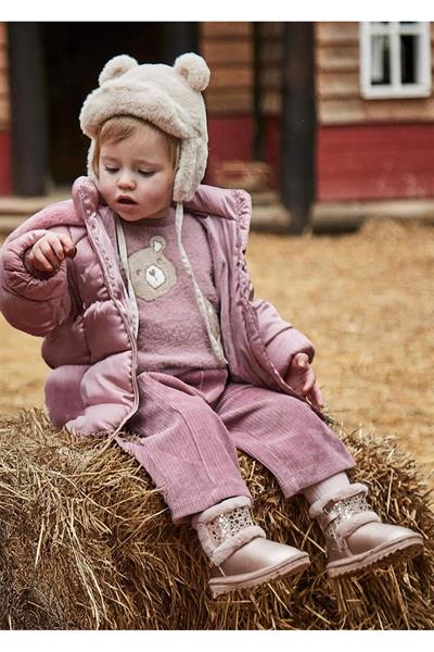 Mayoral 12-24 Ay Kız Bebek Kadife Örme Pantolon Gül Kurusu