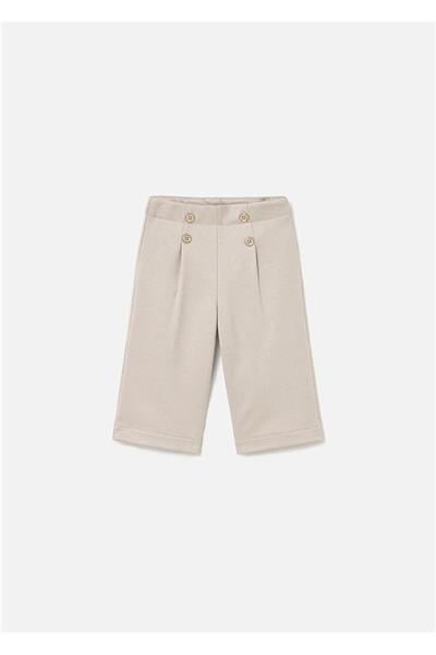 Mayoral Kız Çocuk Twill Örme Pantolon Krem