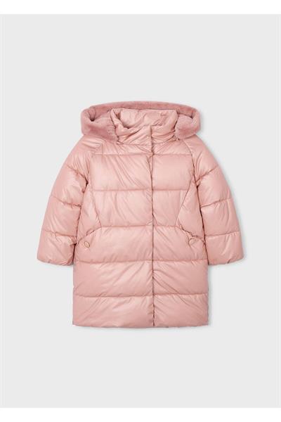 Mayoral Kız Çocuk Astarlı Uzun Şişme Mont Pembe