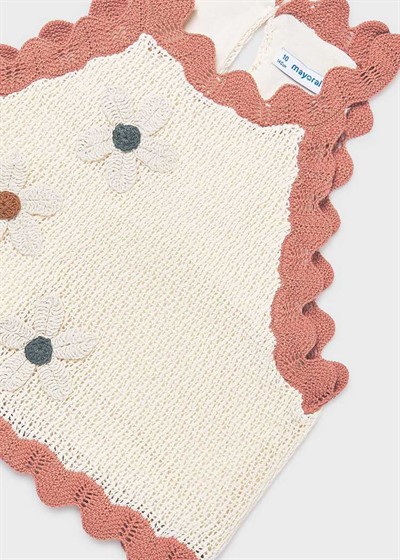 Mayoral Askılı Örme Bluz 8-14 Yaş Ekru