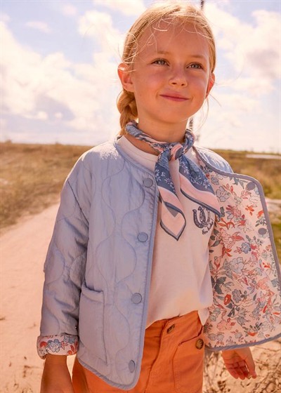 Mayoral Çift Taraflı Kız Çocuk Mont 5-10 Yaş Mavi