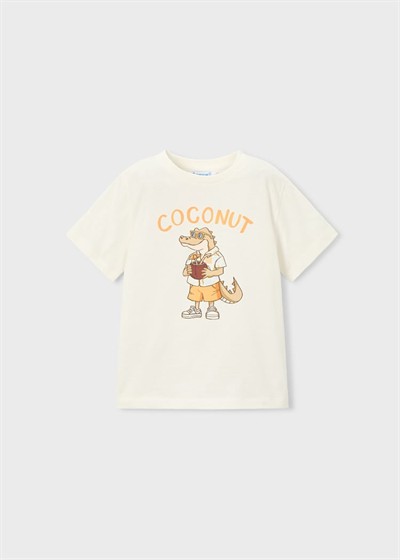 Mayoral Coconut Tshirt 5-10 Yaş Krem