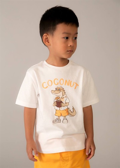 Mayoral Coconut Tshirt 5-10 Yaş Krem