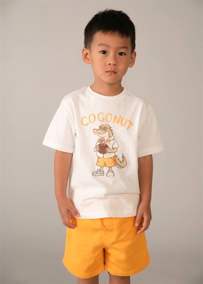 Mayoral Coconut Tshirt 5-10 Yaş Krem