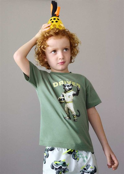 Mayoral Driver Tshirt 5-10 Yaş Haki