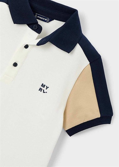 Mayoral Erkek Çocuk Polo Yaka Tshirt 5-10 Yaş Krem