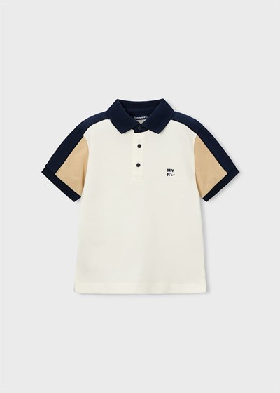 Mayoral Erkek Çocuk Polo Yaka Tshirt 5-10 Yaş Krem