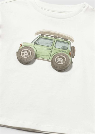 Mayoral Erkek Çocuk Tshirt 1-4 Yaş Krem