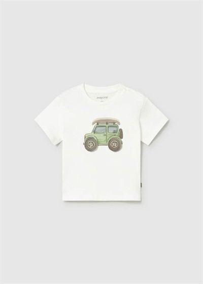 Mayoral Erkek Çocuk Tshirt 1-4 Yaş Krem