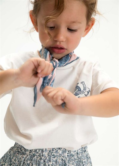 Mayoral Fularlı Tshirt 5-10 Yaş Bej