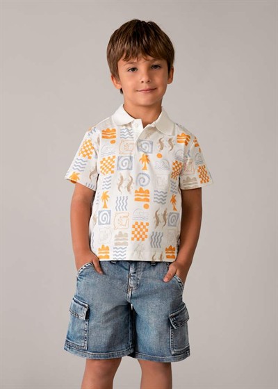 Mayoral Kargo Kot Bermuda 5-10 Yaş Mavi