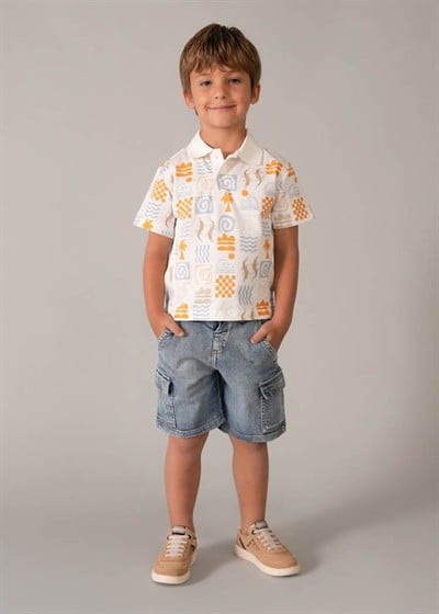 Mayoral Kargo Kot Bermuda 5-10 Yaş Mavi