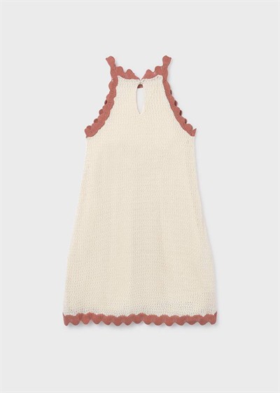 Mayoral Kız Çocuk Örme Elbise 8-14 Yaş Ekru
