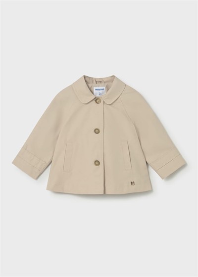 Mayoral Kız Çocuk Trench Kot 1-4 Yaş Bej