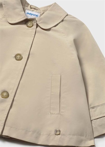 Mayoral Kız Çocuk Trench Kot 1-4 Yaş Bej