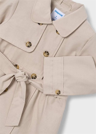 Mayoral Kız Çocuk Trench Kot 5-10 Yaş Bej