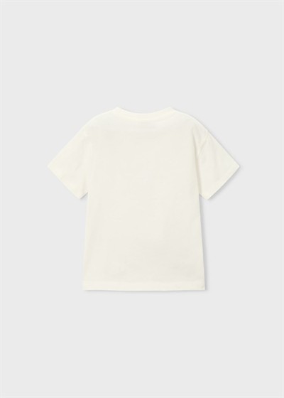 Mayoral Monkey Surf Tshirt 5-10 Yaş Krem