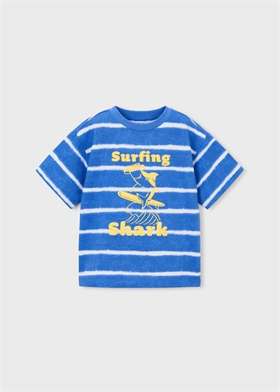 Mayoral Surfing Shark Tshirt 5-10 Yaş Mavi
