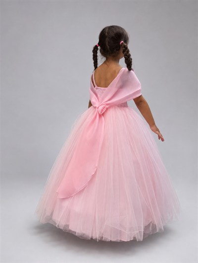 Miss Helina Abiye Elbise 6-10 Yaş Pembe