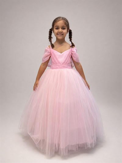 Miss Helina Abiye Elbise 6-10 Yaş Pembe