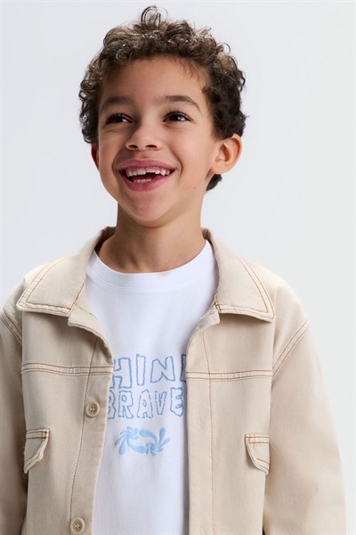 NK KİDS Brave Ceket 4-8 Yaş Krem