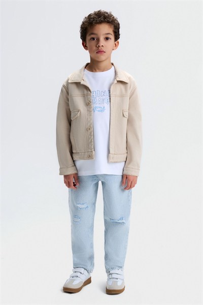 NK KİDS Brave Ceket 4-8 Yaş Krem