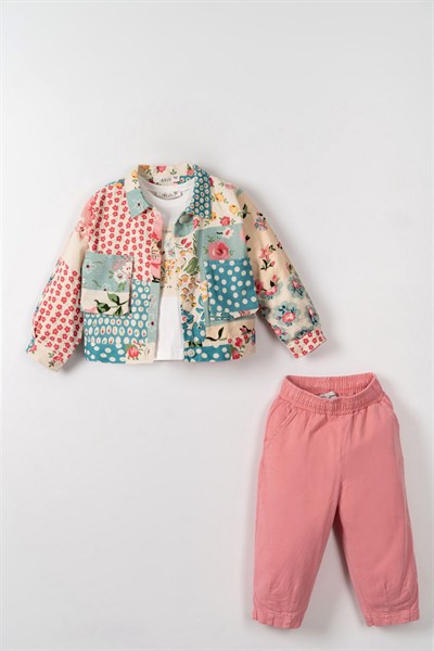 NK Kids Çiekli 3Lü Takım 1-5 Yaş Pembe