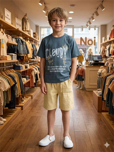 NK Kids Erkek Çocuk Cloudy Tshirt 8-14 Yaş Yeşil