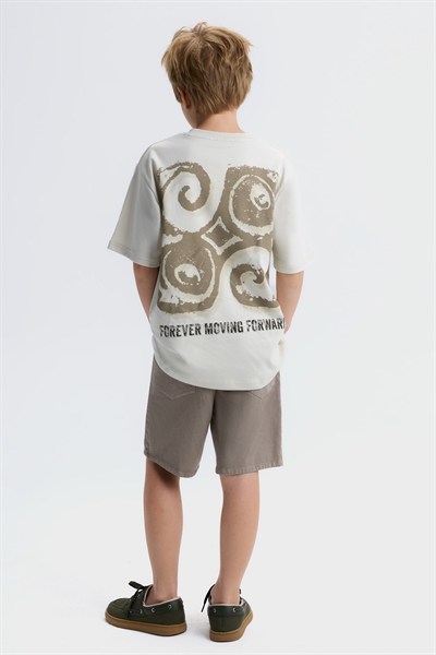 NK Kids Forward Tshirt 8-14 Yaş Krem