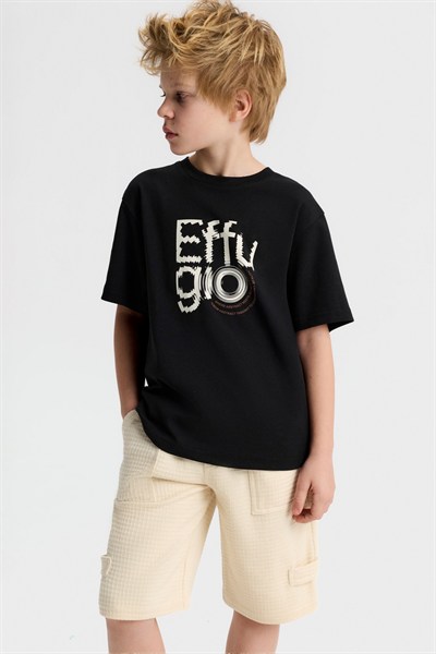 NK Kids Marco Tshirt 8-14 Yaş Siyah