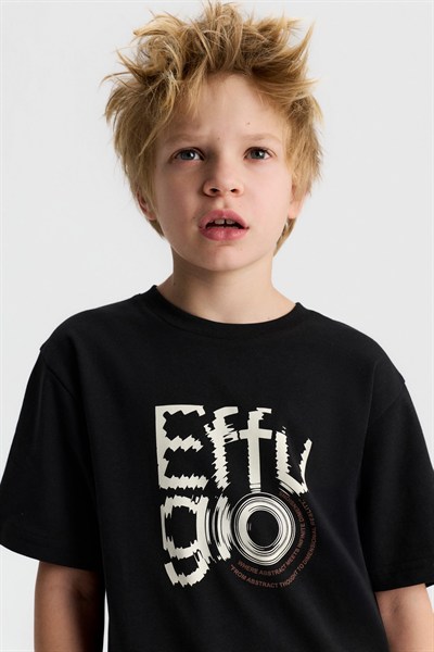 NK Kids Marco Tshirt 8-14 Yaş Siyah
