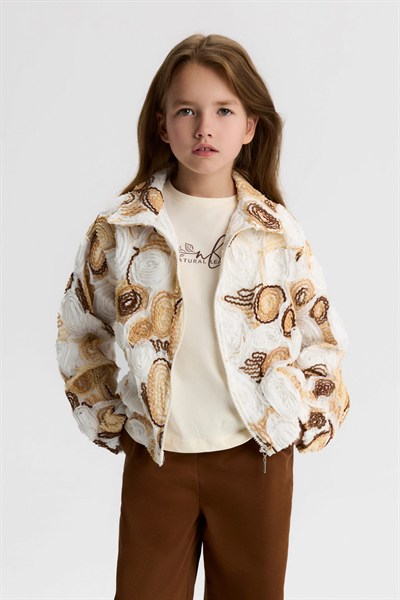 NK KİDS Naturel Tshirt 8-14 Yaş Krem