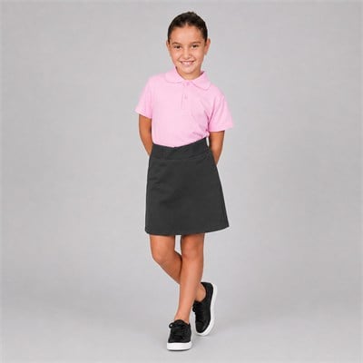 Kısa Kollu Pembe Okul Lakos Tshirt 6-14 Yaş