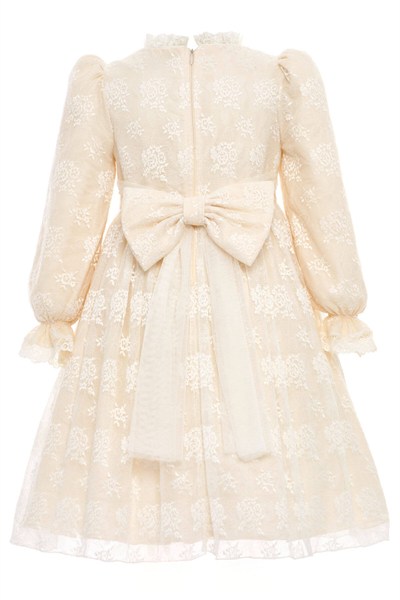 Pamina Abiye Elbise 3-7 Yaş Bej