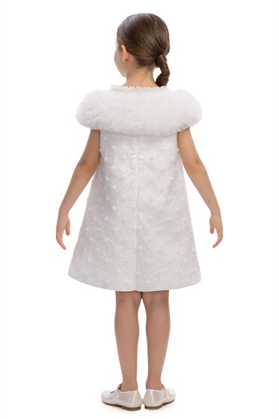 Pamina Abiye Elbise 3-7 Yaş Ekru