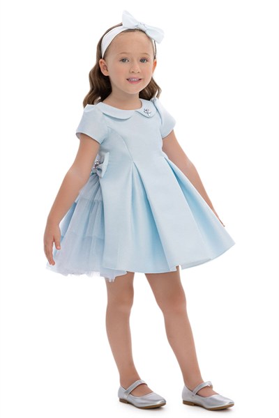 Pamina Abiye Elbise 6-24 Ay Mavi