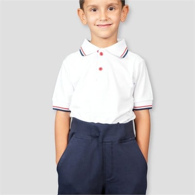 Beli Lastikli Lacivert Penye Okul Pantolonu 6-10 Yaş
