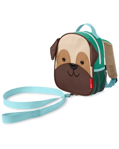 SKIPHOP Zoo Emniyet Kemerli Sırt Çantası Pug Mix