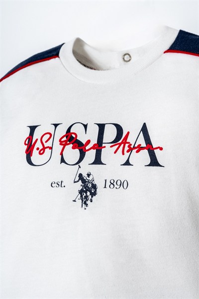 U.S. POLO ASSN Şort Takım 6 Ay-3 Yaş Beyaz