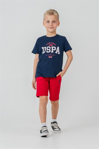 U.S. POLO ASSN Şort Takım 4-8 Yaş İndigo