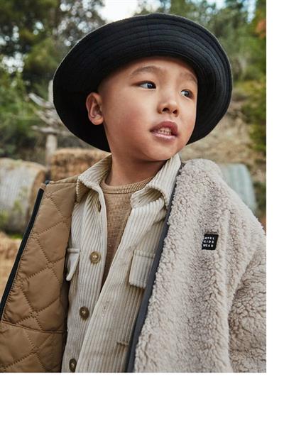 Mayoral Unisex Çocuk Kapüşonlu Çift Taraflı Pelüş Mont Bej