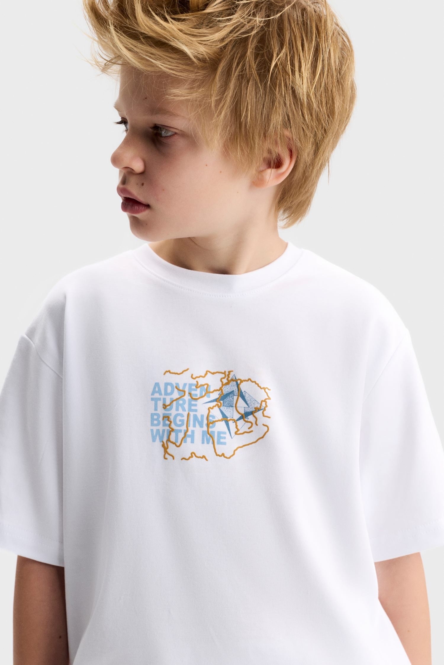 NK Kids Adventure Tshirt8-14 Yaş Beyaz | Modern Çocuk Stili