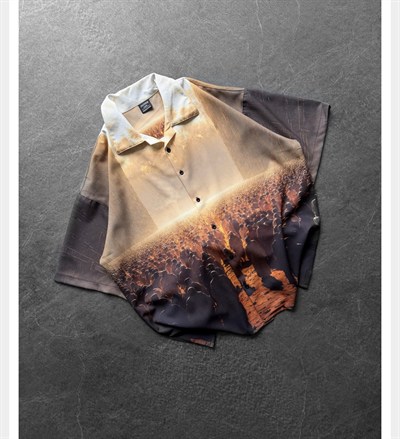 2M MAHŞER BASKILI GÖMLEK