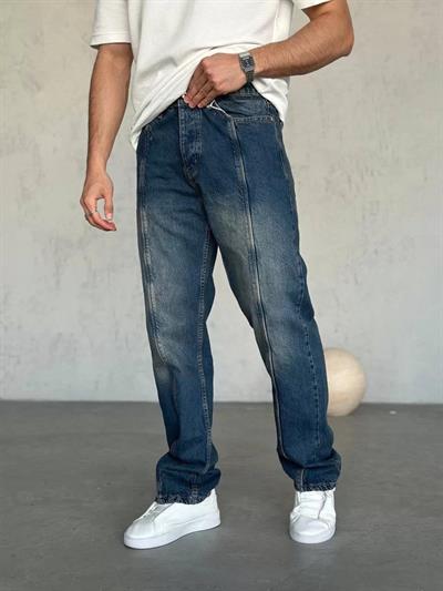 Kot Orta Şeritt Baggy Pantolon